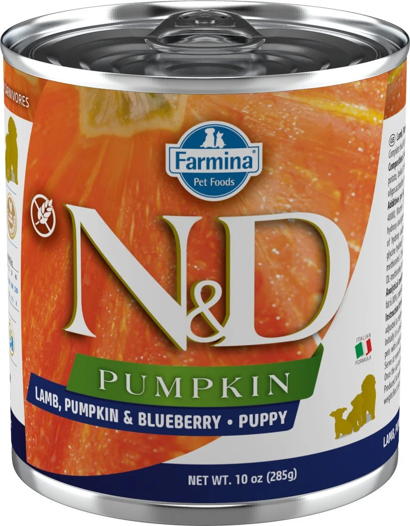 N&D PUMPKIN DOG Puppy Lamb & Blueberry 285g konzerva pre šteňatá