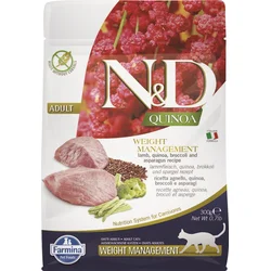 N&D QUINOA CAT Weight Management Lamb & Broccoli 300g granule pre mačky