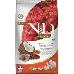 N&D QUINOA DOG Skin & Coat Herring & Coconut 2,5kg granule pro psy