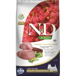 N&D QUINOA DOG Weight Management Lamb & Broccoli Mini 2,5kg granule pre psov