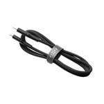 Nabíjací a dátový kábel FIXED Liquid Silicone s konektormi USB-C/USB-C a podporou PD, 1,2 m, USB 2.0, 60 W, čierny