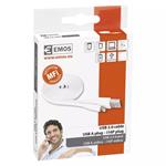 Nabíjací/dátový kábel USB-A 2.0 / Lightning MFi, 1 m, biely