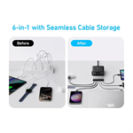 Nabíjacia stanica Anker 112W 3xUSB-C, 3xUSB čierna