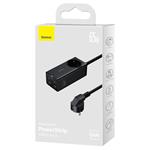 Nabíjacia stanica Baseus GaN3 Pro 65W 1xzásuvka, 2xUSB-C, 2xUSB čierna