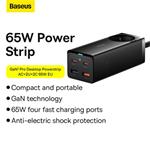 Nabíjacia stanica Baseus GaN3 Pro 65W 1xzásuvka, 2xUSB-C, 2xUSB čierna