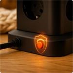Nabíjacia stanica Huslog 15W 12xzásuvka, 2xUSB-C, 2xUSB čierna