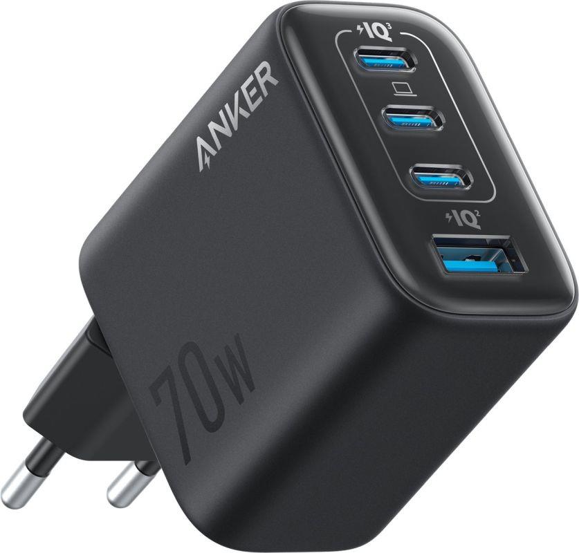 Nabíjačka Anker Zolo 70W, 3xUSB-C, 1xUSB čierna
