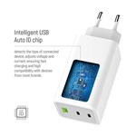 Nabíjačka ColorWay 2x USB-C, 1x USB-A / GaN / PD / PPS / 100 W / biela