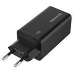 Nabíjačka ColorWay USB 1x USB-A, 2x USB-C/ 65W GaN3 Pro, čierna