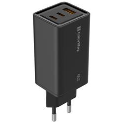 Nabíjačka ColorWay USB 1x USB-A, 2x USB-C/ 65W GaN3 Pro, čierna