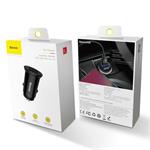 Nabíjačka do auta Baseus 2xUSB QC3.0 30W čierna