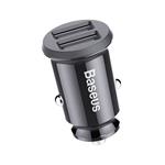 Nabíjačka do auta Baseus Grain 2x USB 5V 3,1A (čierna)