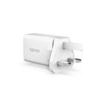 Nabíjačka Epico 20W PD CHARGER s vymeniteľnou zástrčkou (EU, UK) - biela