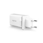 Nabíjačka Epico 20W PD CHARGER s vymeniteľnou zástrčkou (EU, UK) - biela