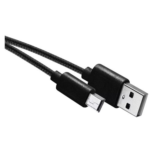 Nabíjecí a datový kabel USB-A 2.0 / mini USB-B 2.0, 2 m, černý