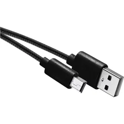 Nabíjecí a datový kabel USB-A 2.0 / mini USB-B 2.0, 2 m, černý