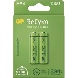 Nabíjecí baterie GP ReCyko 1300 AA (HR6), 2 ks