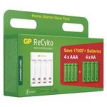 Nabíječka baterií GP Eco E411 + 4× AA 2100 + 4× AAA 800