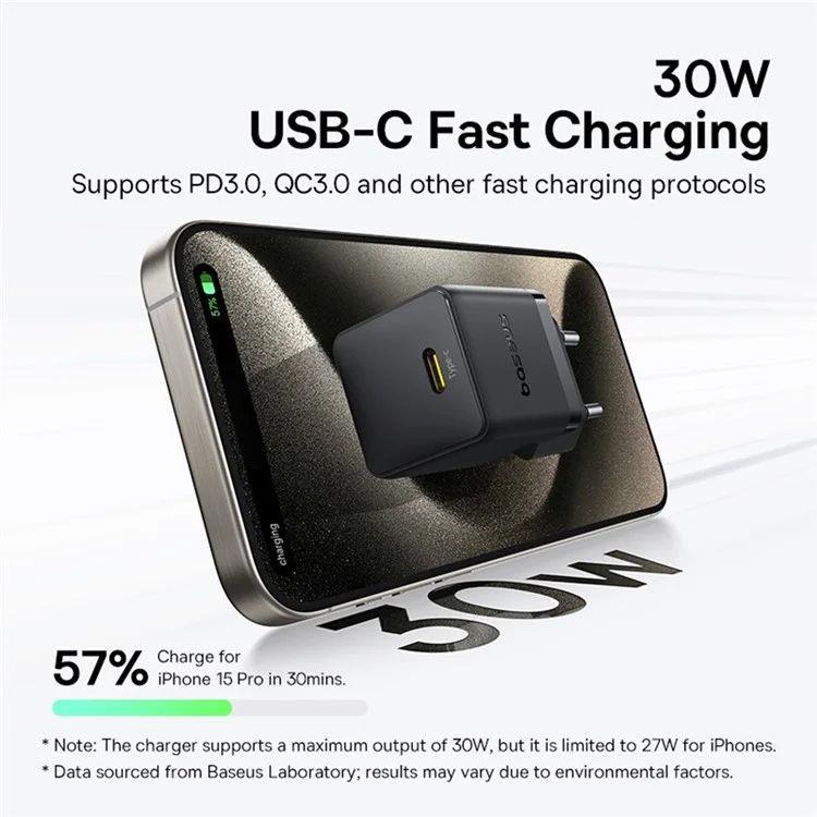 Nabíječka do sítě Baseus Palm 30W, 1xUSB-C černá