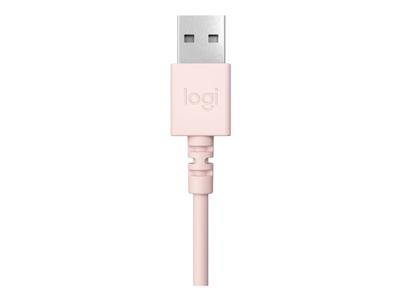 Náhlavná súprava Logitech USB H390, ružová