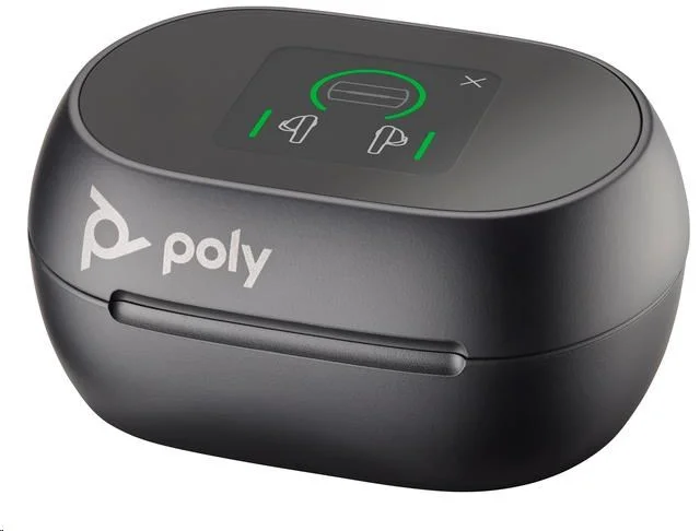 Náhlavná súprava Poly bluetooth Voyager Free 60+, adaptér BT700 USB-A, dotykové nabíjacie puzdro, čierna