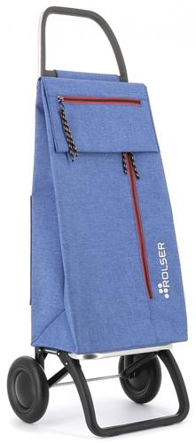 Nákupná taška na kolieskach Rolser Wallaby Tweed 2, modrá