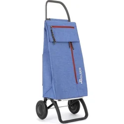 Nákupná taška na kolieskach Rolser Wallaby Tweed 2, modrá