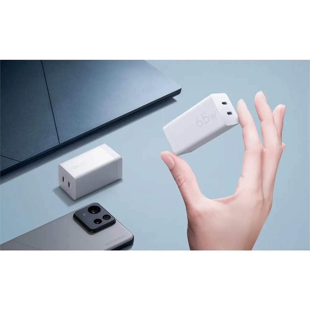Napájací adaptér Asus 65W USB-C GaN biely