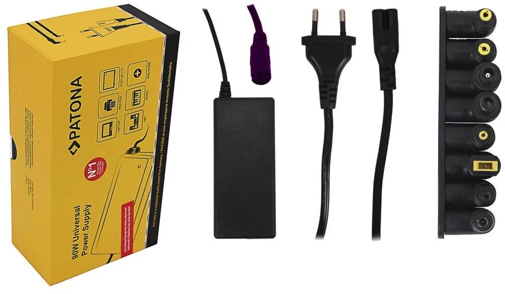 Napájací adaptér PATONA pre ntb/ 15-22V/4,74A 90W/ UNI/ 8 konektorov