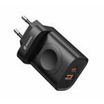 Napájací adaptér SWISSTEN 1xUSB-A, 1xUSB-C a Apple Watch
