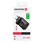 Napájací adaptér SWISSTEN 1xUSB-A, 1xUSB-C a Apple Watch