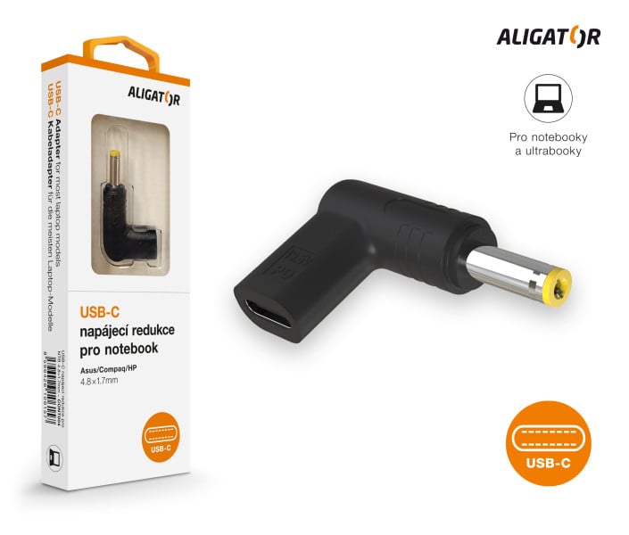 Napájací adaptér USB-C 4,81,7 mm pre notebooky Asus/Compaq/HP