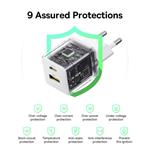 Napájacia nabíjačka Baseus Palm 20W, 1xUSB, 1xUSB-C biela