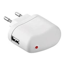 Napájecí a nabíjecí adaptér 230V na USB, 2A, bílý - Nabíječky