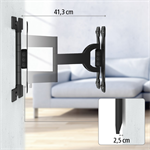 Nástenný držiak Hama na TV Ultraslim, 400x400, pohyblivý