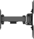 Nástenný držiak na televízor SBOX, naklápací a otočný, pre uhlopriečky 13"–43", nosnosť 20 kg, čierny (LCD-221-2)