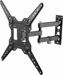 Nástenný držiak SBOX 23"–55", s možnosťou naklápania, čierny (LCD-443)