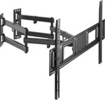 Nástenný držiak SBOX 32"–70", naklápací a otočný, čierny (PLB-1348-2)