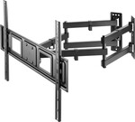 Nástenný držiak SBOX 32"–70", naklápací a otočný, čierny (PLB-1348-2)