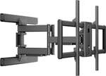 Nástenný držiak SBOX 43"–100", naklápací a otočný, nosnosť až 60 kg, čierny (PLB-8148)