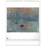 Nástěnný kalendář Claude Monet 2024, 48 × 56 cm