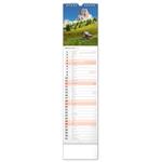 Nástěnný kalendář Krajina 2024, 12 × 48 cm