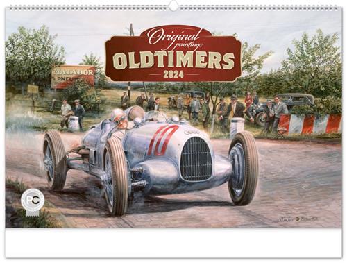 Nástěnný kalendář Oldtimers – Václav Zapadlík 2024, 64 × 42 cm