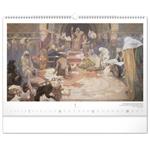Nástěnný kalendář Slovanská epopej – Alfons Mucha 2024, 48 × 33 cm
