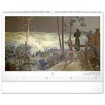 Nástěnný kalendář Slovanská epopej – Alfons Mucha 2024, 48 × 33 cm