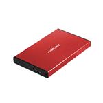 Natec externý HDD box 2,5" USB 3.0 Rhino Go, červený, hliníkové telo