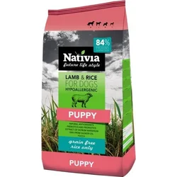 Nativia Puppy Lamb & Rice 15kg granule pro štěňata