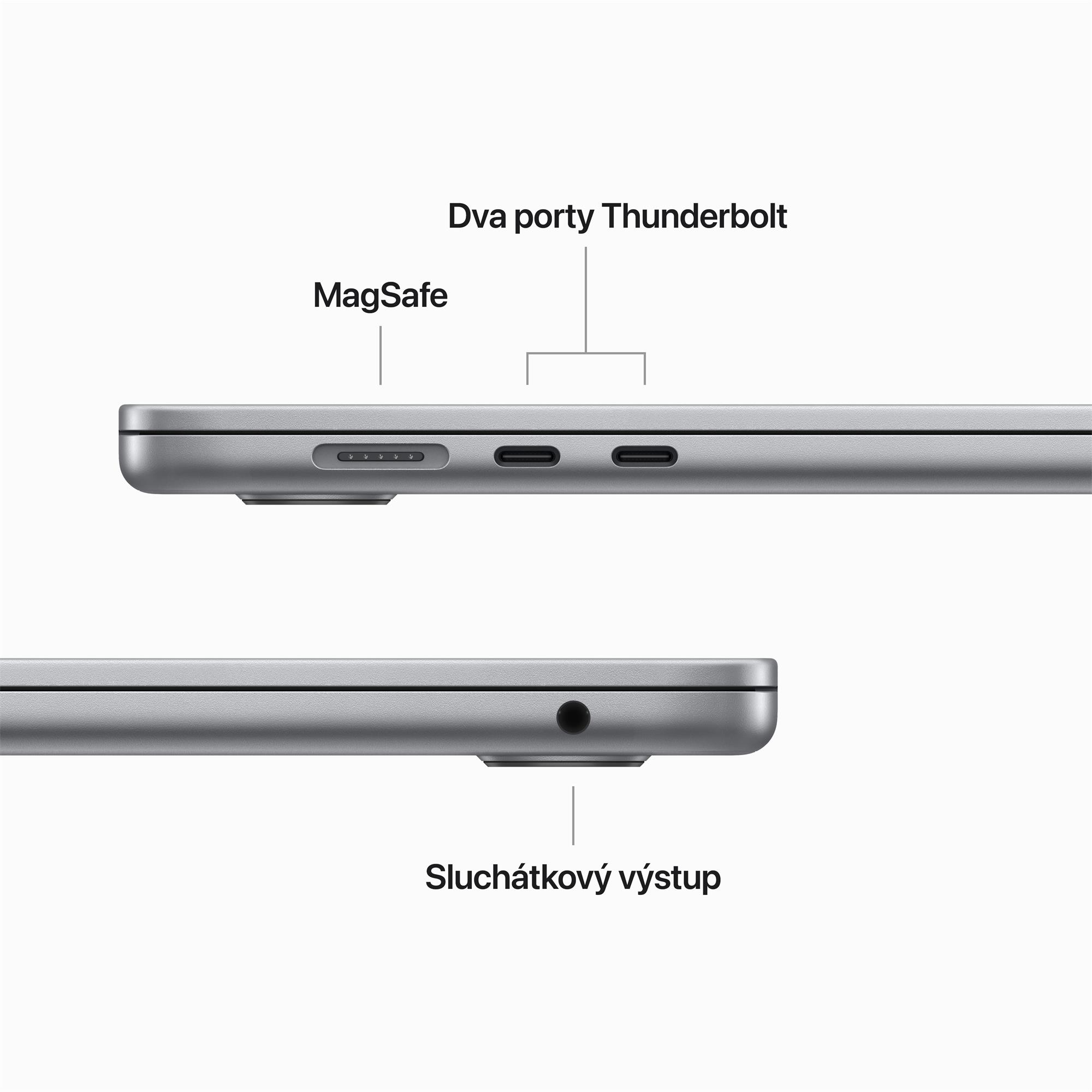 NB Apple MacBook Air 15",M2 8-jadrový CPU/10-jadrový GPU,8 GB,512 GB,Vesmírne sivá,CZ
