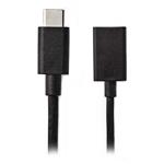 NEDIS adaptér USB 3.0/ zástrčka C - zásuvka A/ čierny/ 15cm