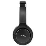 NEDIS bezdrátová sluchátka + mikrofon/ ON-EAR/ výdrž 10 hodin/ ovládání stiskem/ ovládání hlasitosti/ černé